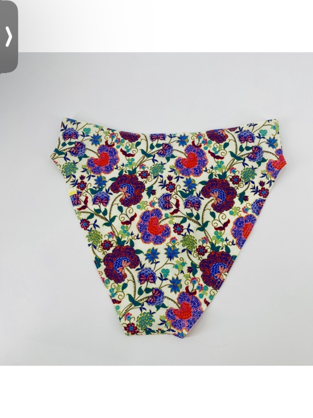 summersalt Floral High-Cut Bikini Bottom - Cream, Red, Blue, Green